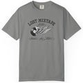 Gray t-shirt with 'Lost Mixtape' graphic design on a white background