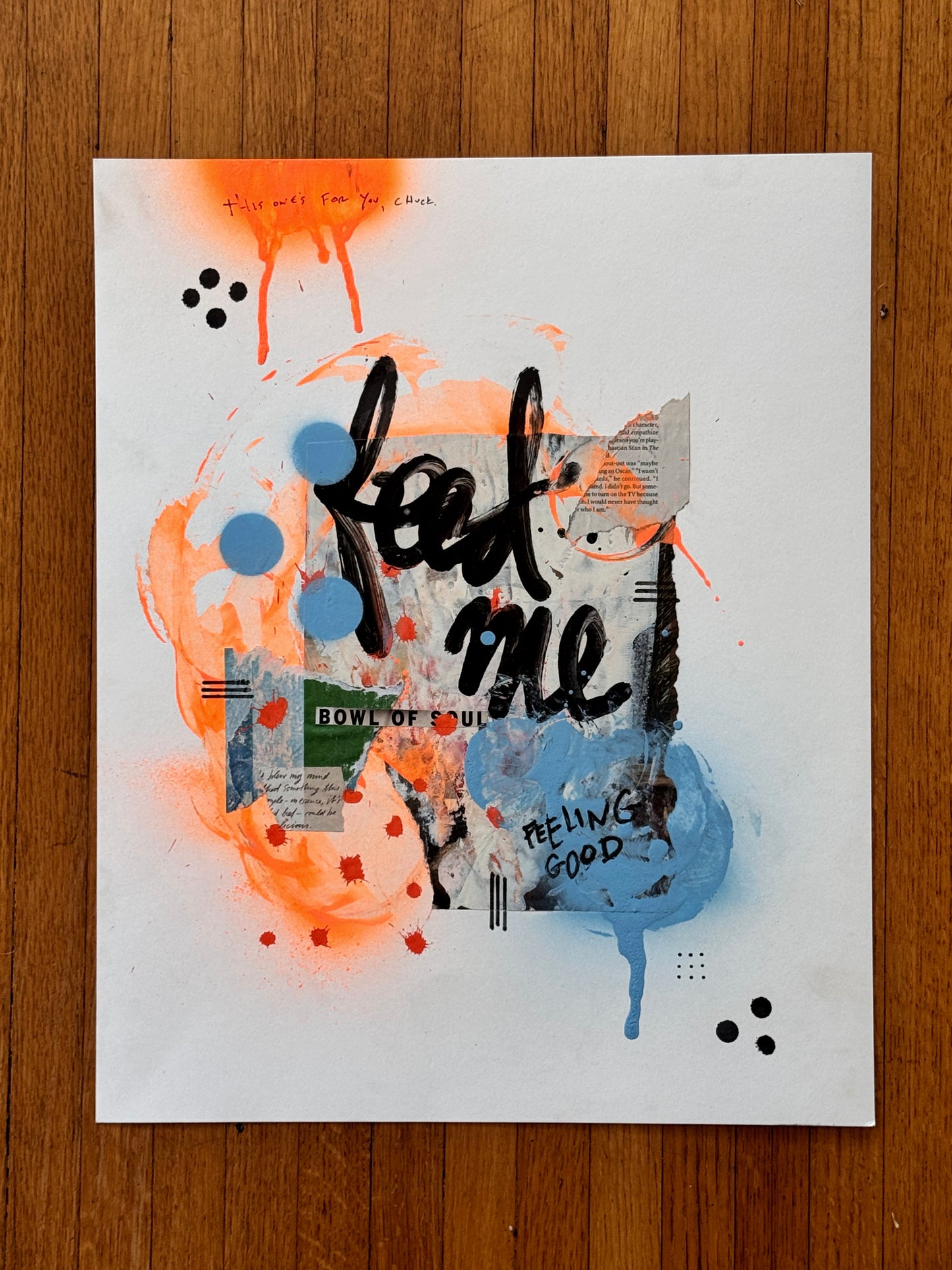 "Feeling Good / For Chuck" Original Art
